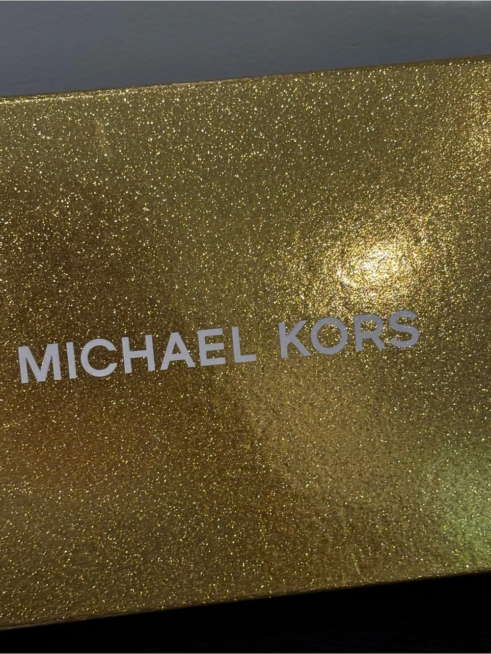 Michael Kors Silver MK Logo belt bag sz L/XL new w box and tags wallet